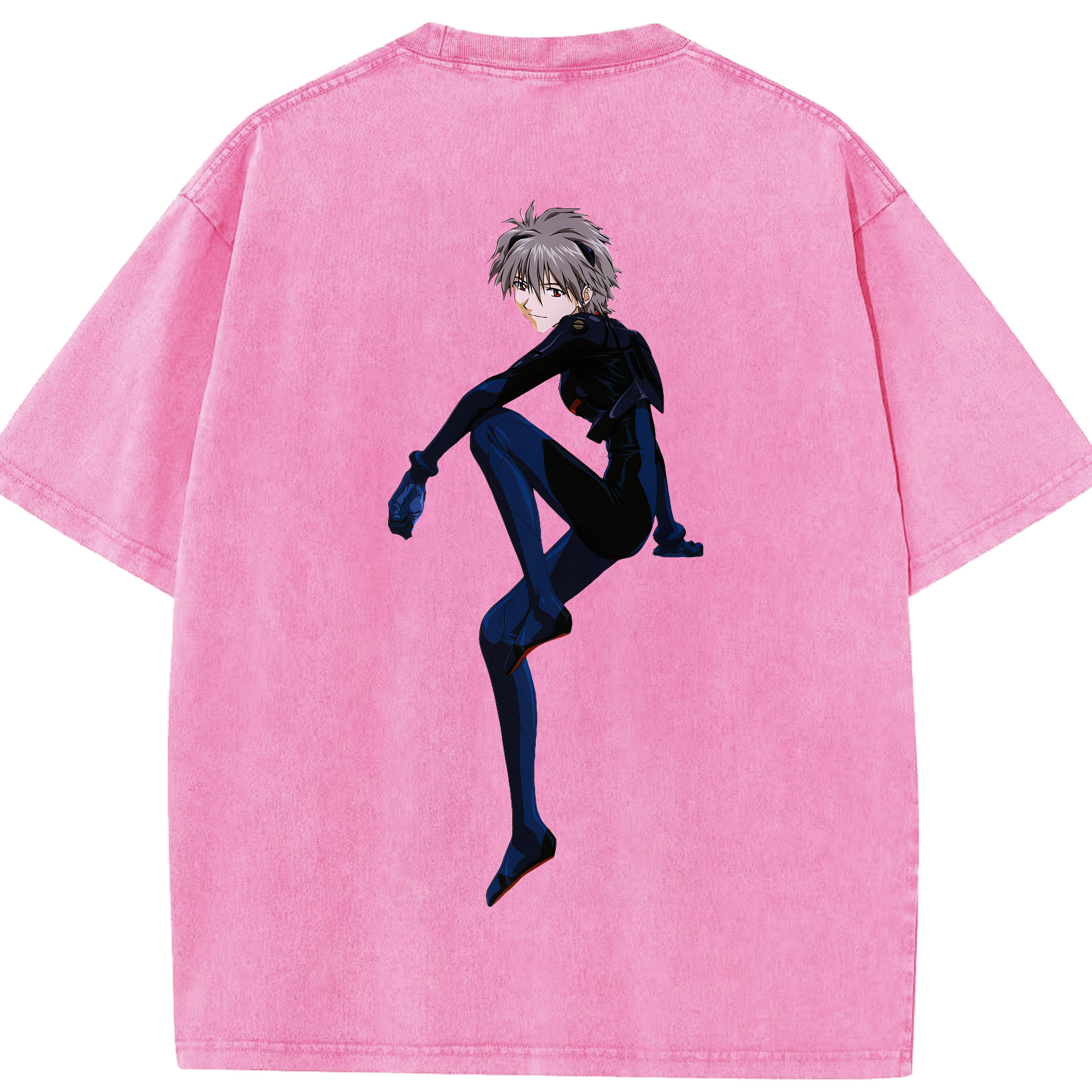 （画像用） EVA 新世紀エヴァンゲリオン 綿100% ヴィンテージ風 半袖Tシャツ（背面プリント）